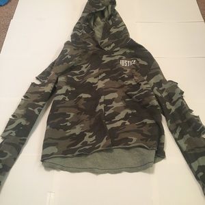 Camo justice sweater